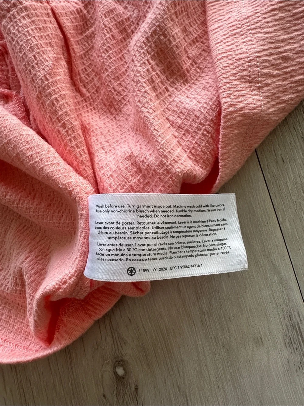 OshKosh B'gosh Girls Cotton Sundress Peach 7 NWT